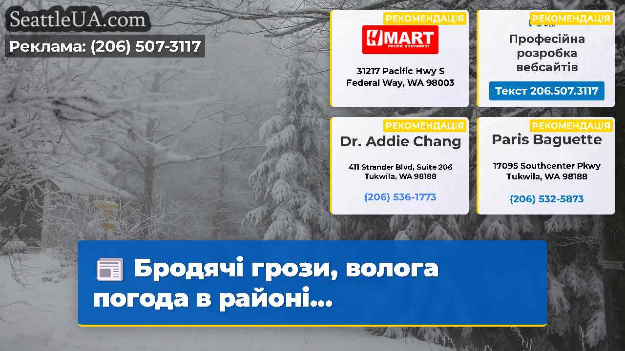 Бродячі грози волога погода в районі…