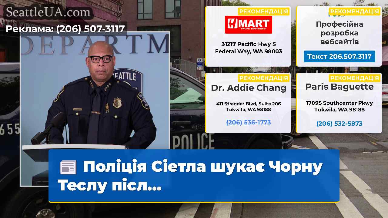 Поліція Сіетла шукає Чорну Теслу післ...