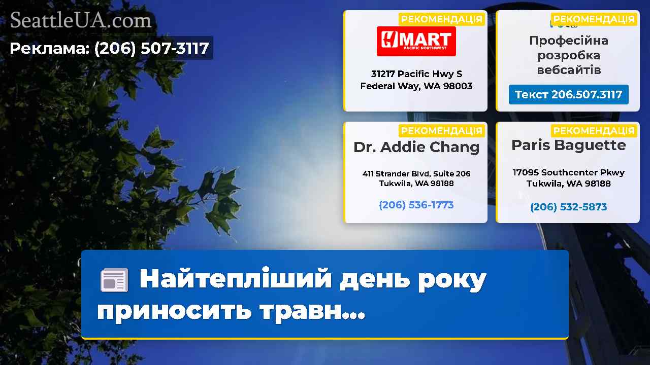 Найтепліший день року приносить травн…