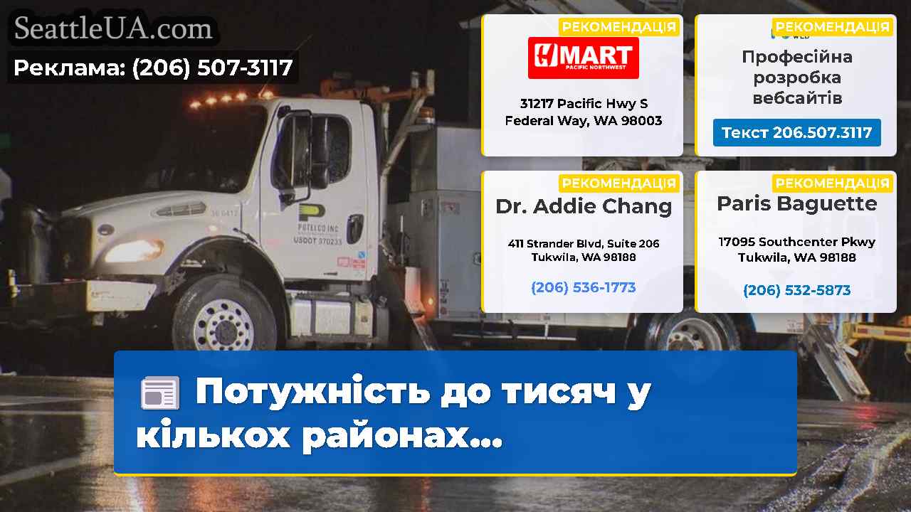 Потужність до тисяч у кількох районах...