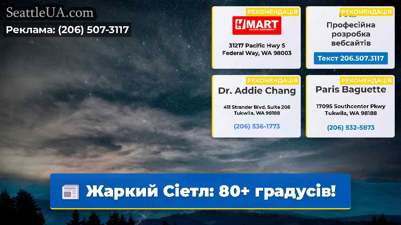 Жаркий Сіетл: 80+ градусів!