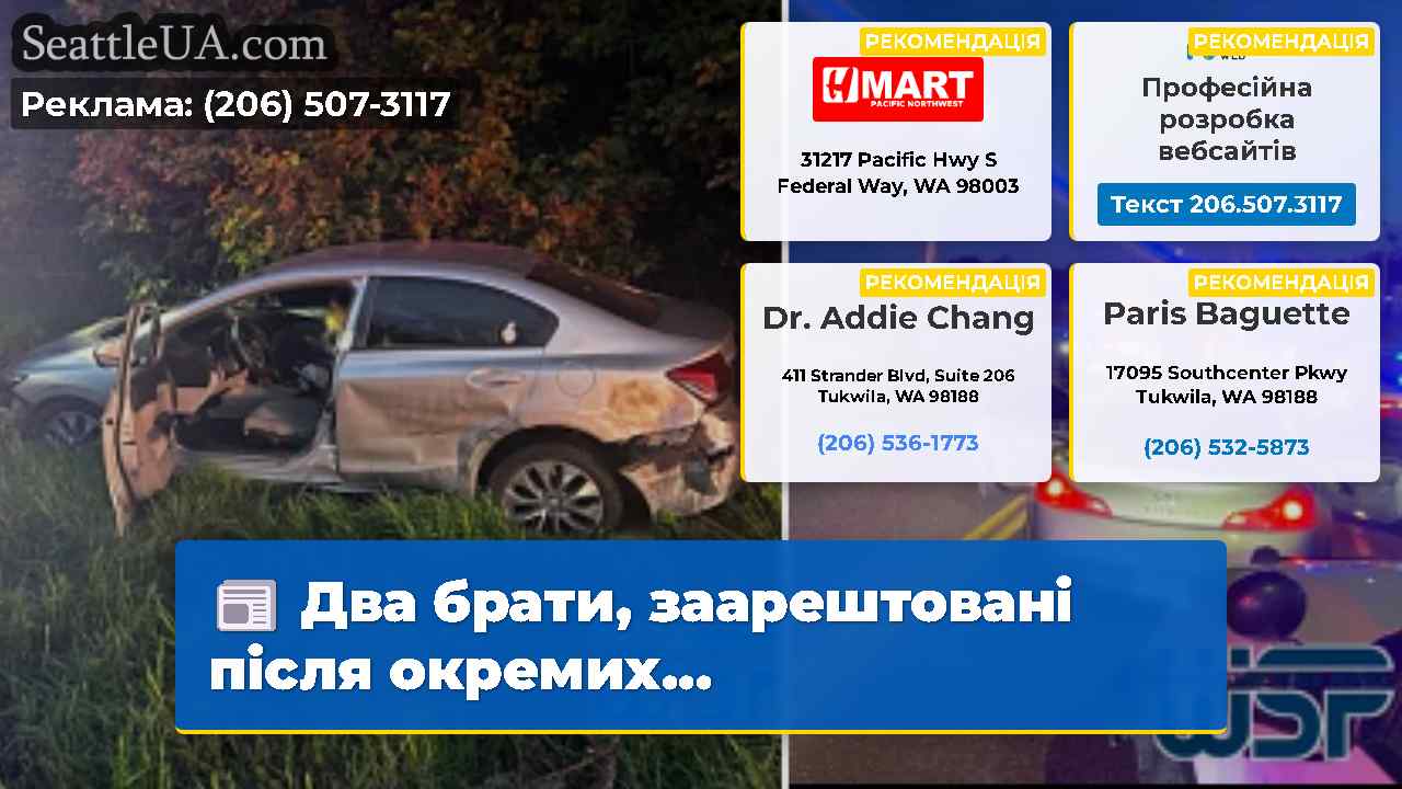 Два брати заарештовані після окремих…