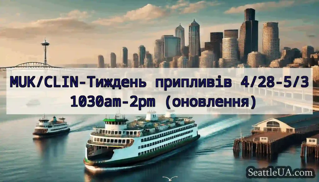MUK/CLIN-Тиждень припливів 4/28-5/3 1030am-2pm