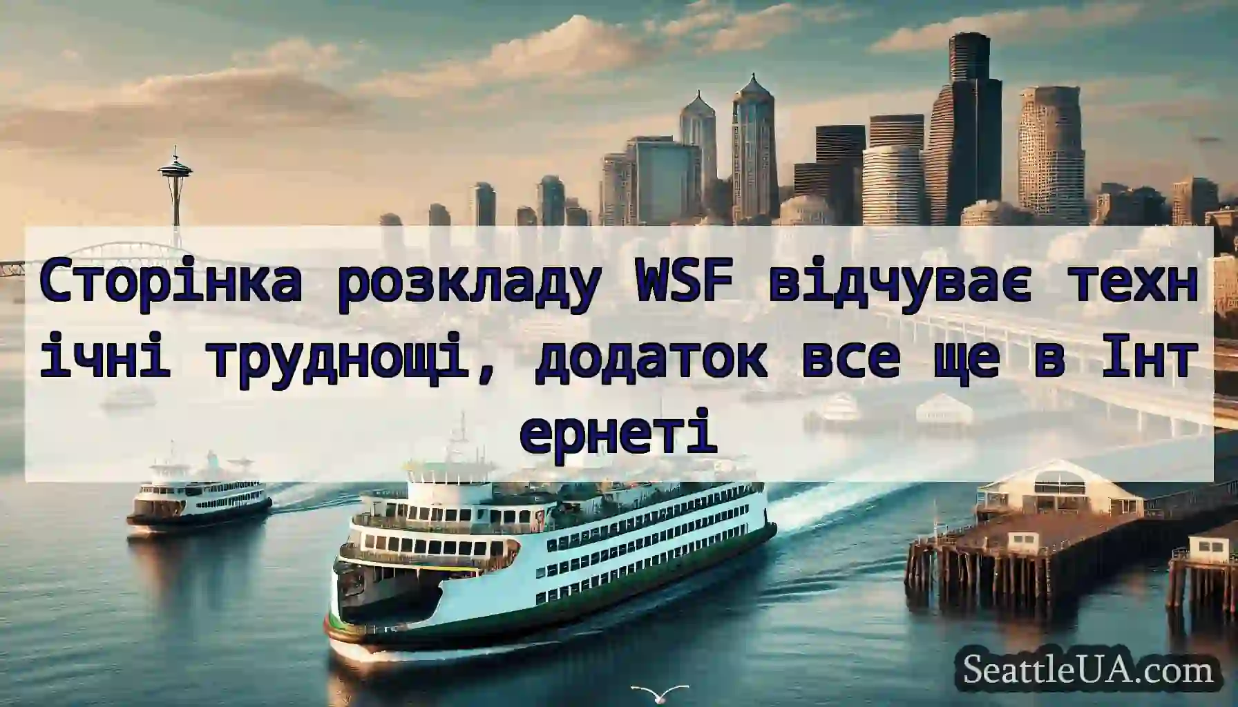 Сторінка розкладу WSF відчуває технічні труднощі,