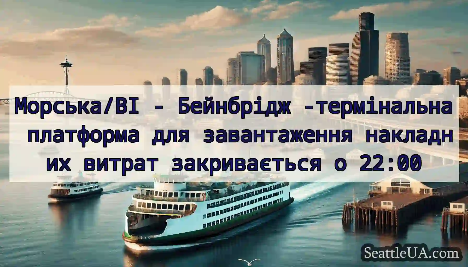 Морська/BI - Бейнбрідж -термінальна платформа для