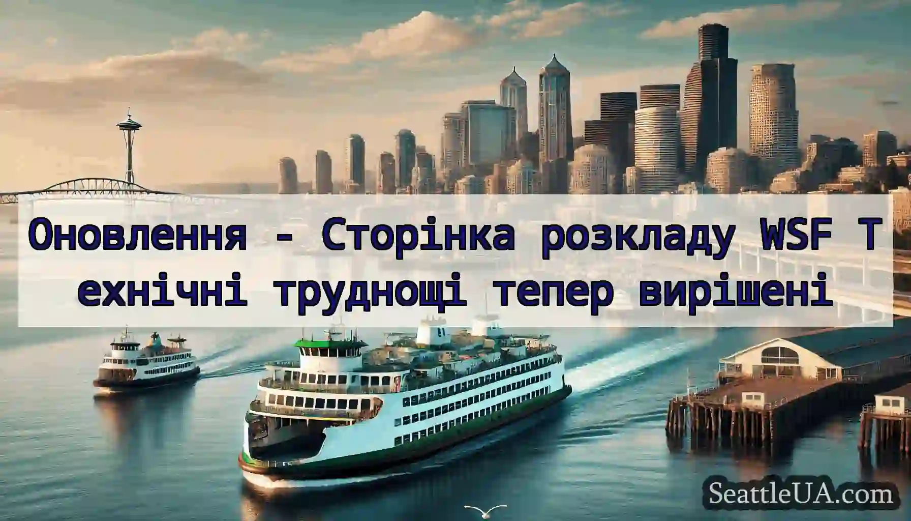 Оновлення - Сторінка розкладу WSF Технічні