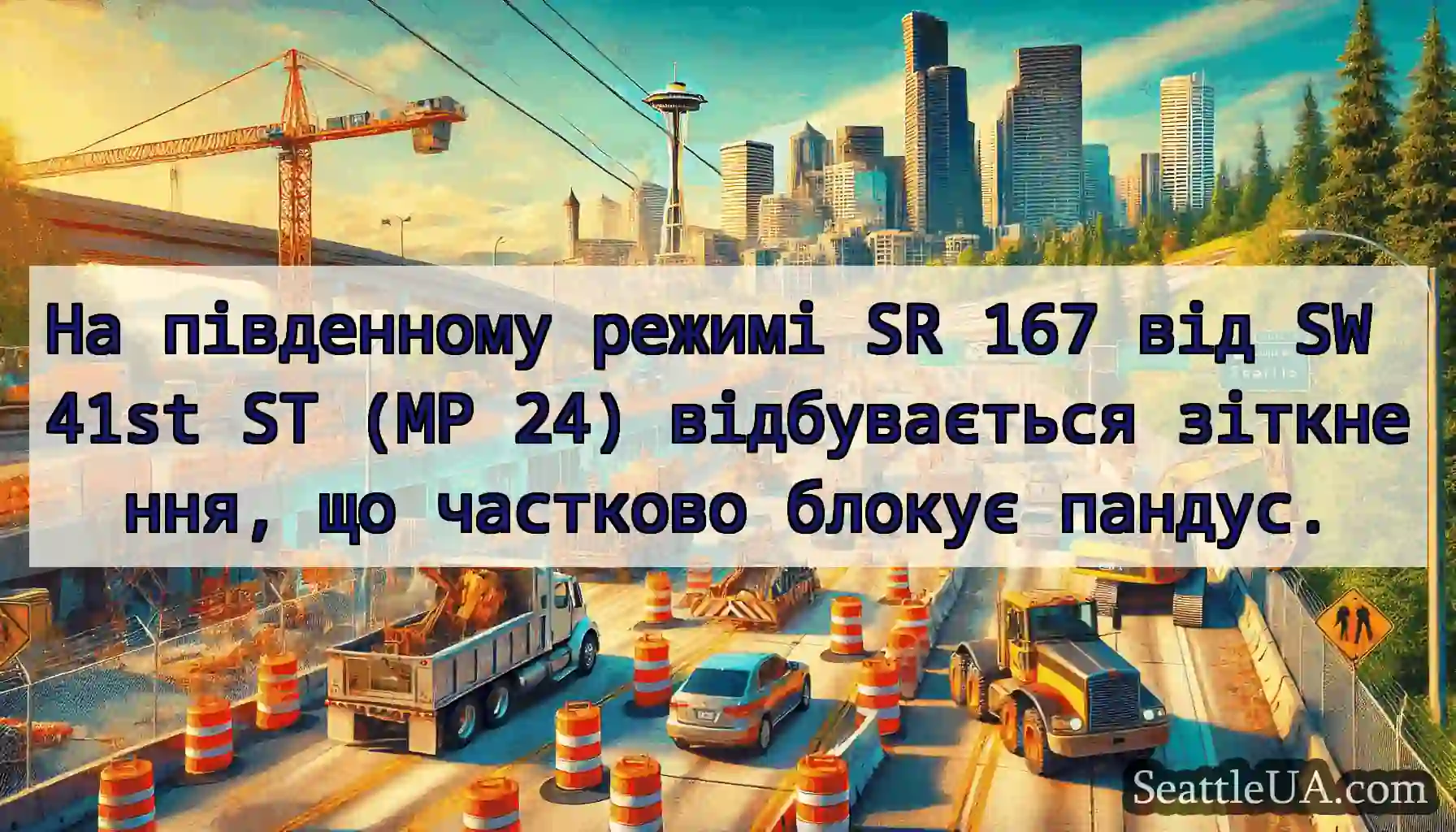 На південному режимі SR 167 від SW 41st ST (MP