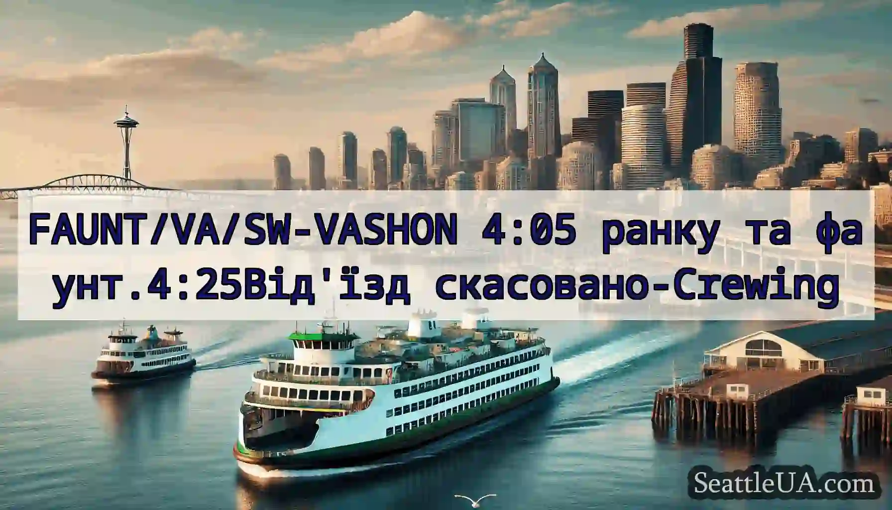 FAUNT/VA/SW-VASHON 4:05 ранку та