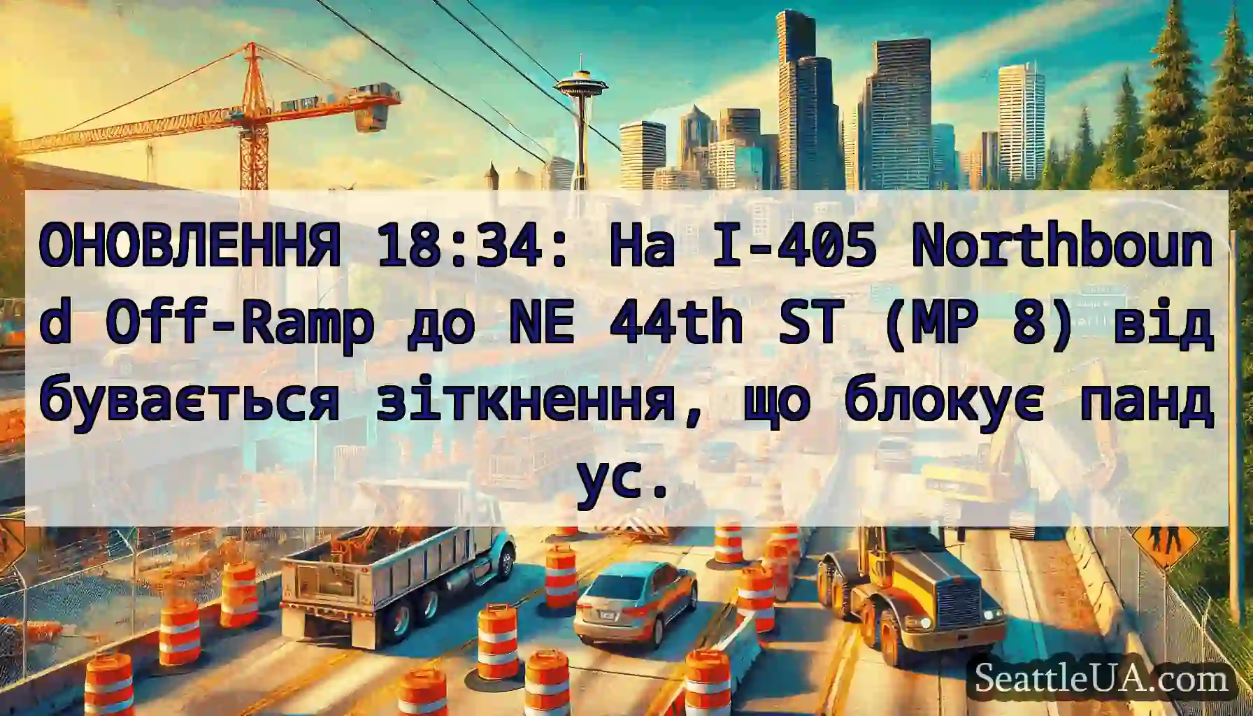 ОНОВЛЕННЯ 18:34: На I-405 Northbound Off-Ramp до
