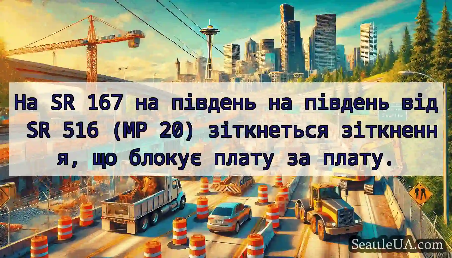 На SR 167 на південь на південь від SR 516 (MP