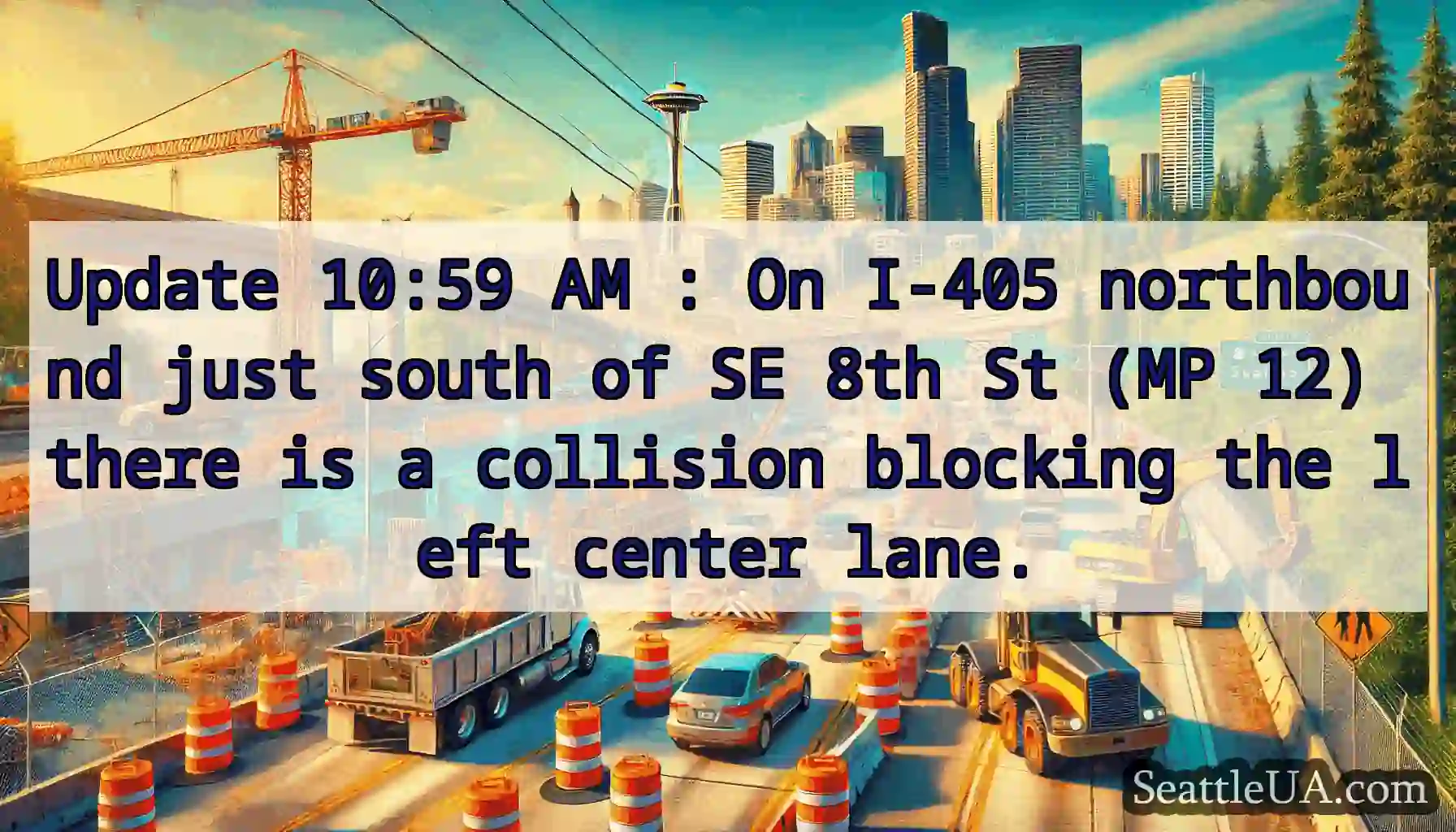 Update 10:59 AM : On I-405 northbound just south