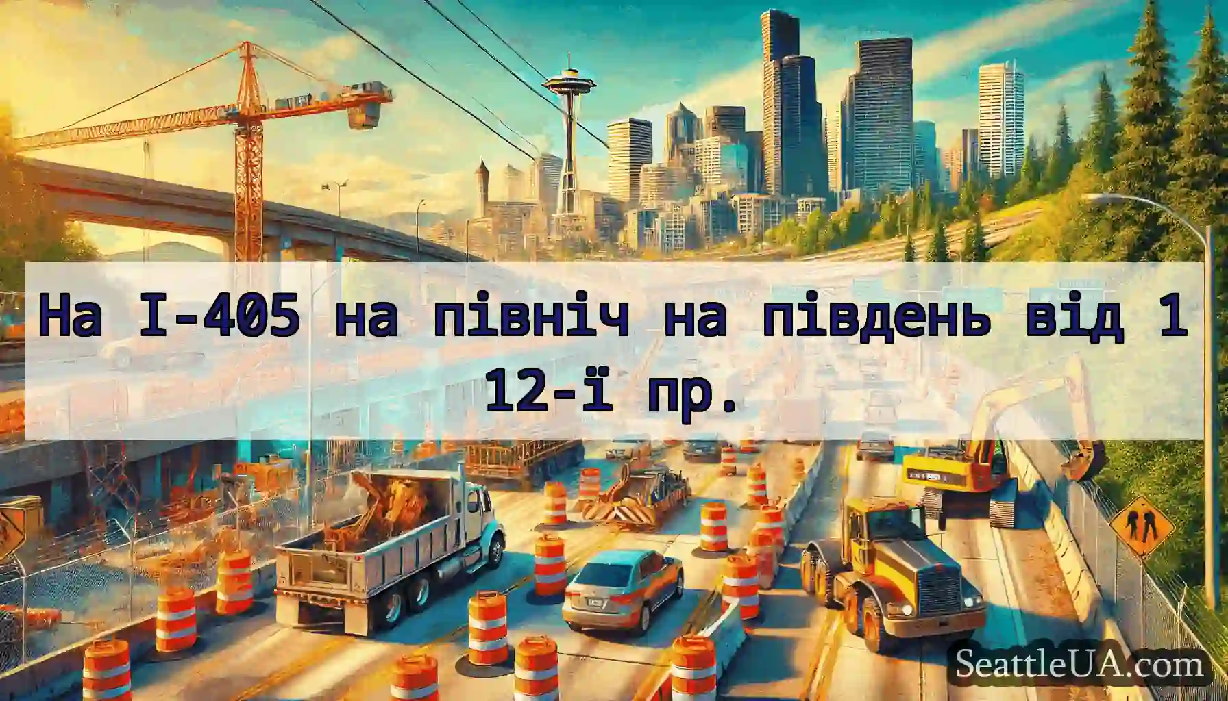 На I-405 на північ на південь від 112-ї пр.