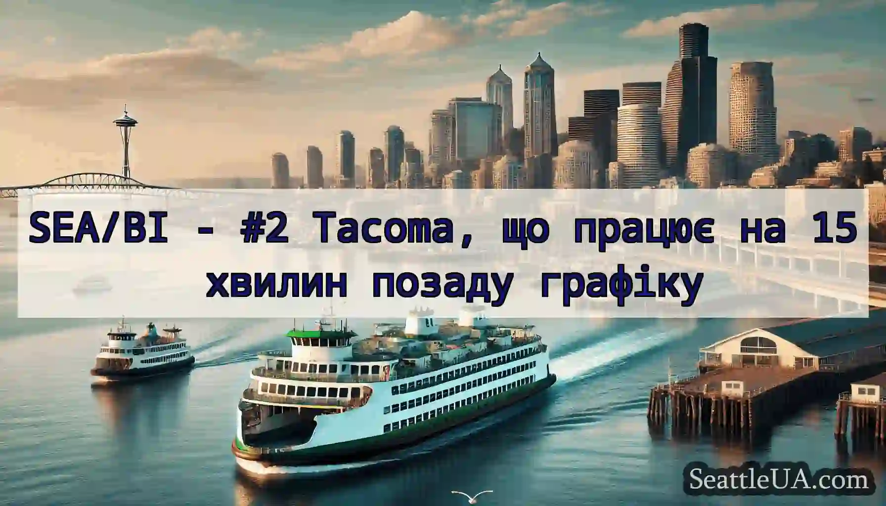 SEA/BI - #2 Tacoma, що працює на 15 хвилин позаду