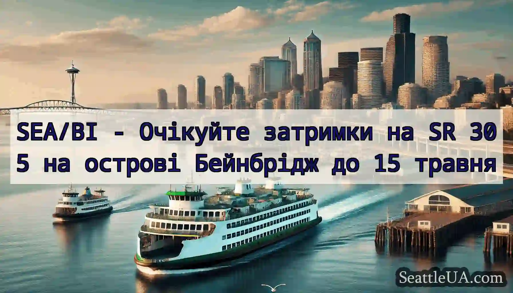 SEA/BI - Очікуйте затримки на SR 305 на острові