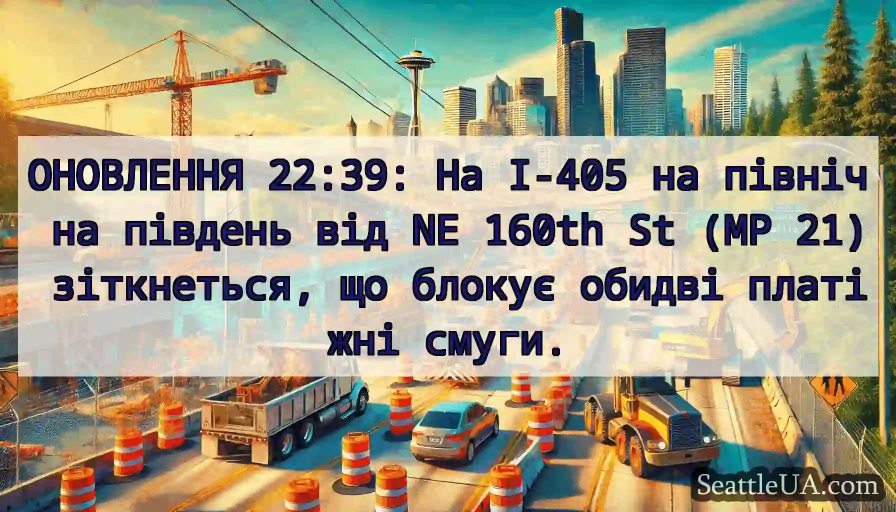 ОНОВЛЕННЯ 22:39: На I-405 на північ на південь