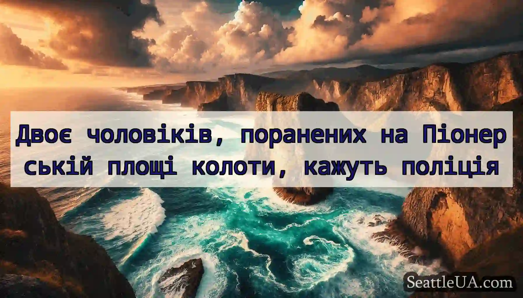 Двоє чоловіків, поранених на Піонерській площі