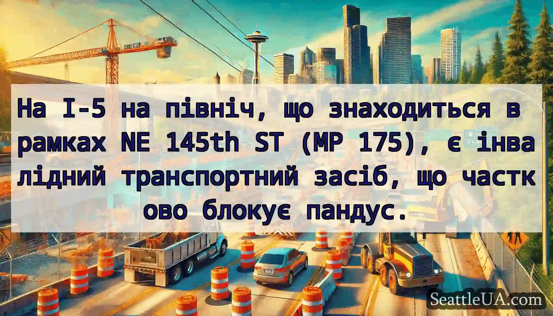На I-5 на північ, що знаходиться в рамках NE