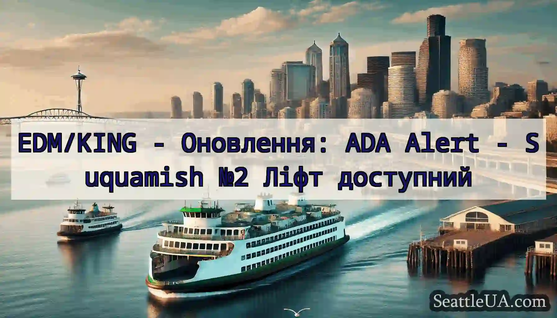 EDM/KING - Оновлення: ADA Alert - Suquamish №2