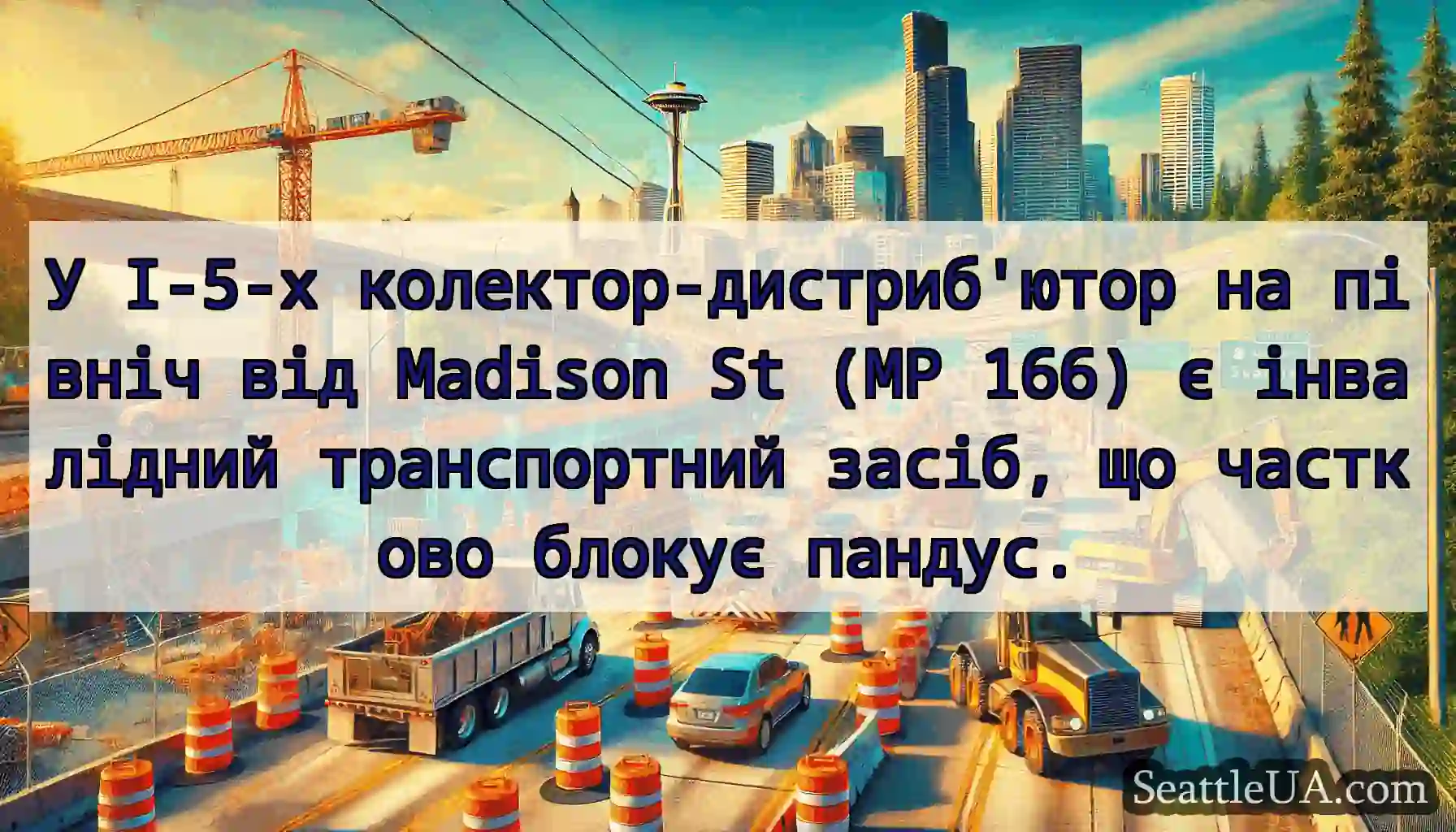 У I-5-х колектор-дистриб'ютор на північ від