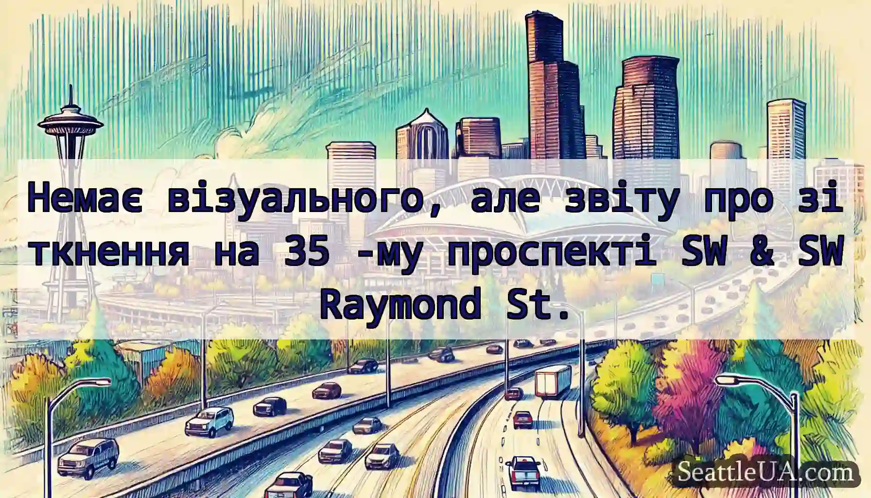 Немає візуального, але звіту про зіткнення на 35
