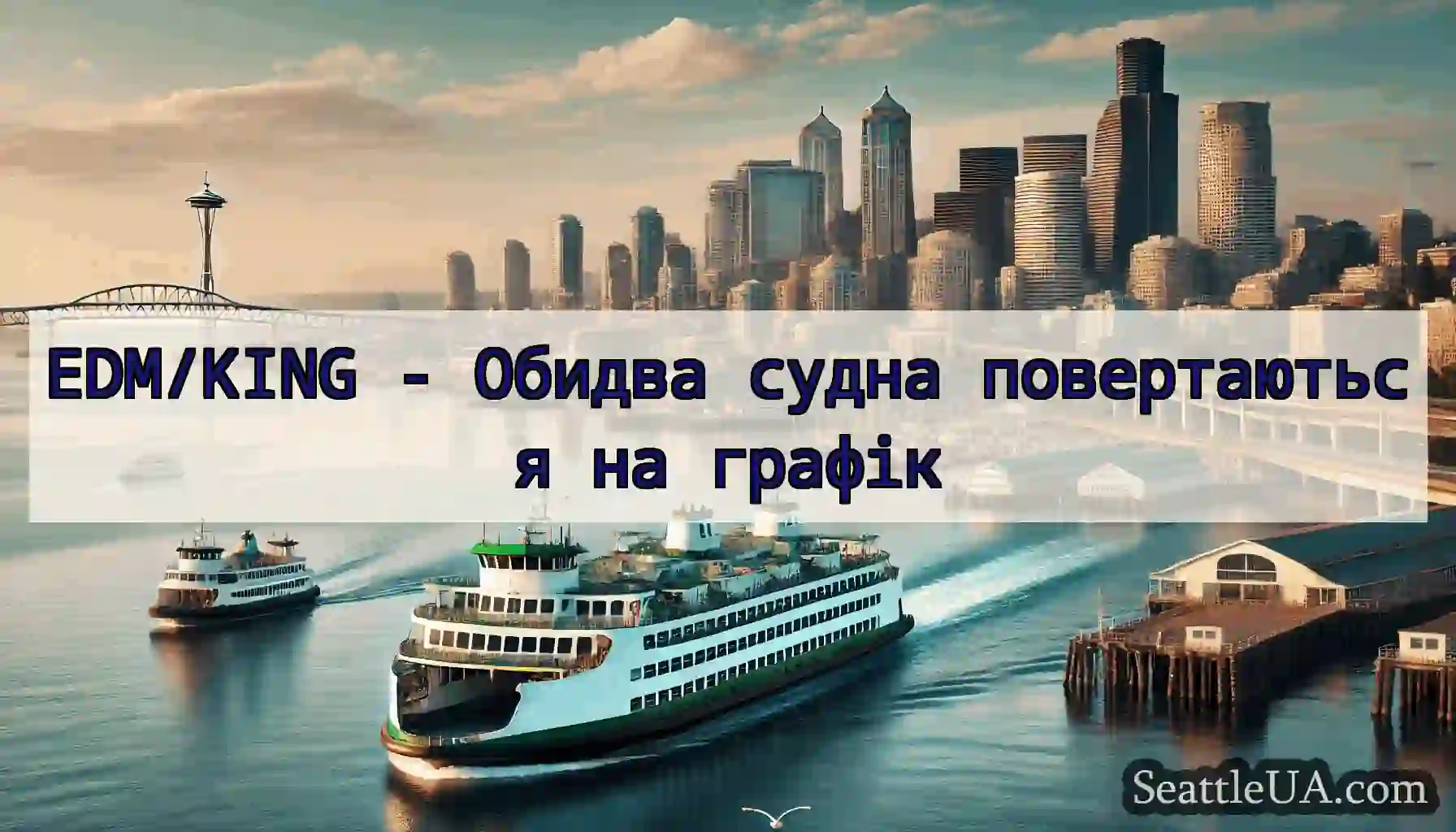 EDM/KING - Обидва судна повертаються на графік