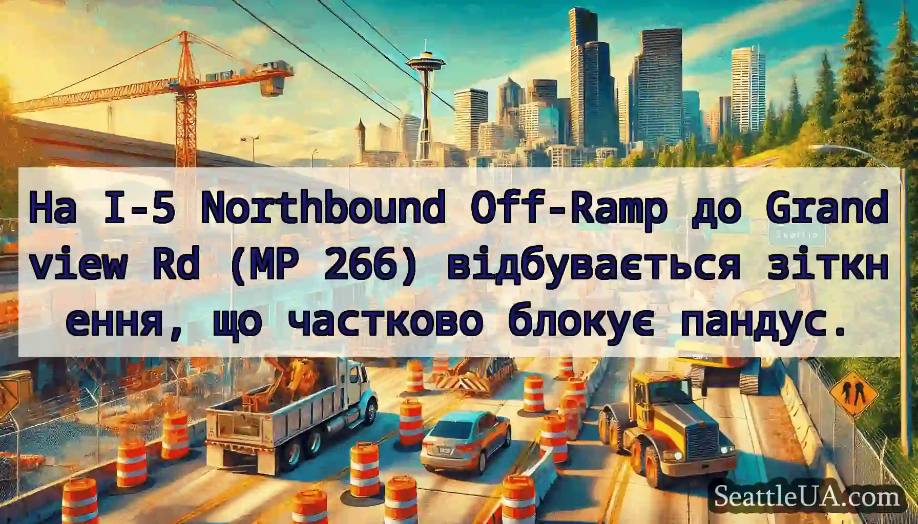 На I-5 Northbound Off-Ramp до Grandview Rd (MP