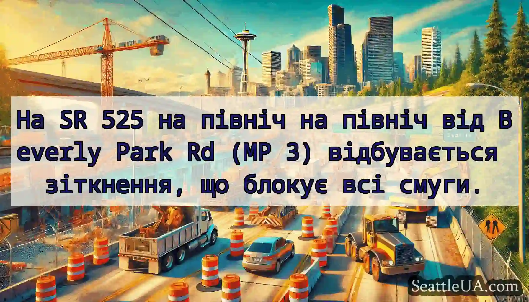 На SR 525 на північ на північ від Beverly Park Rd