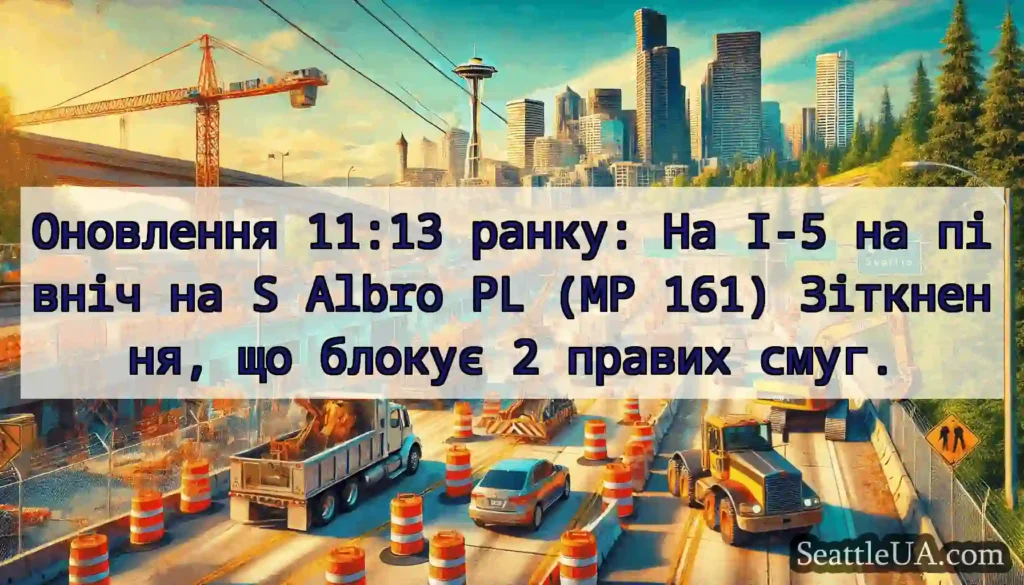 Оновлення 11:13 ранку: На I-5 на північ на S