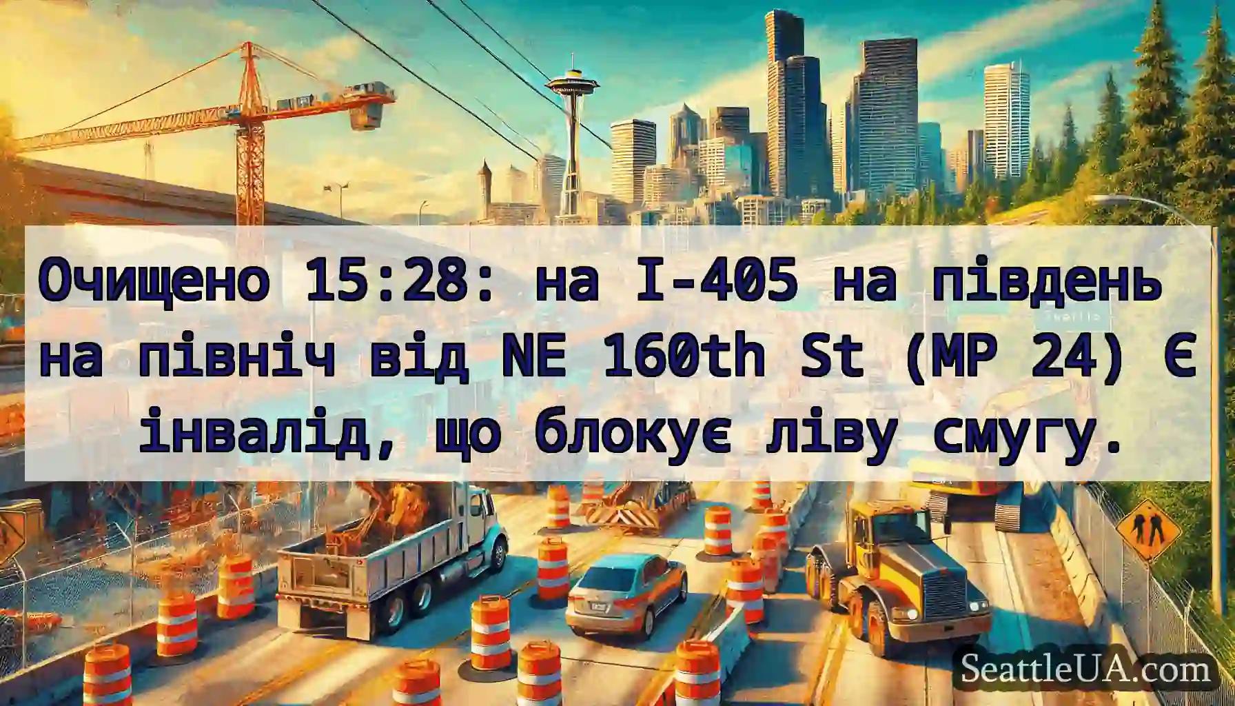 Очищено 15:28: на I-405 на південь на північ від
