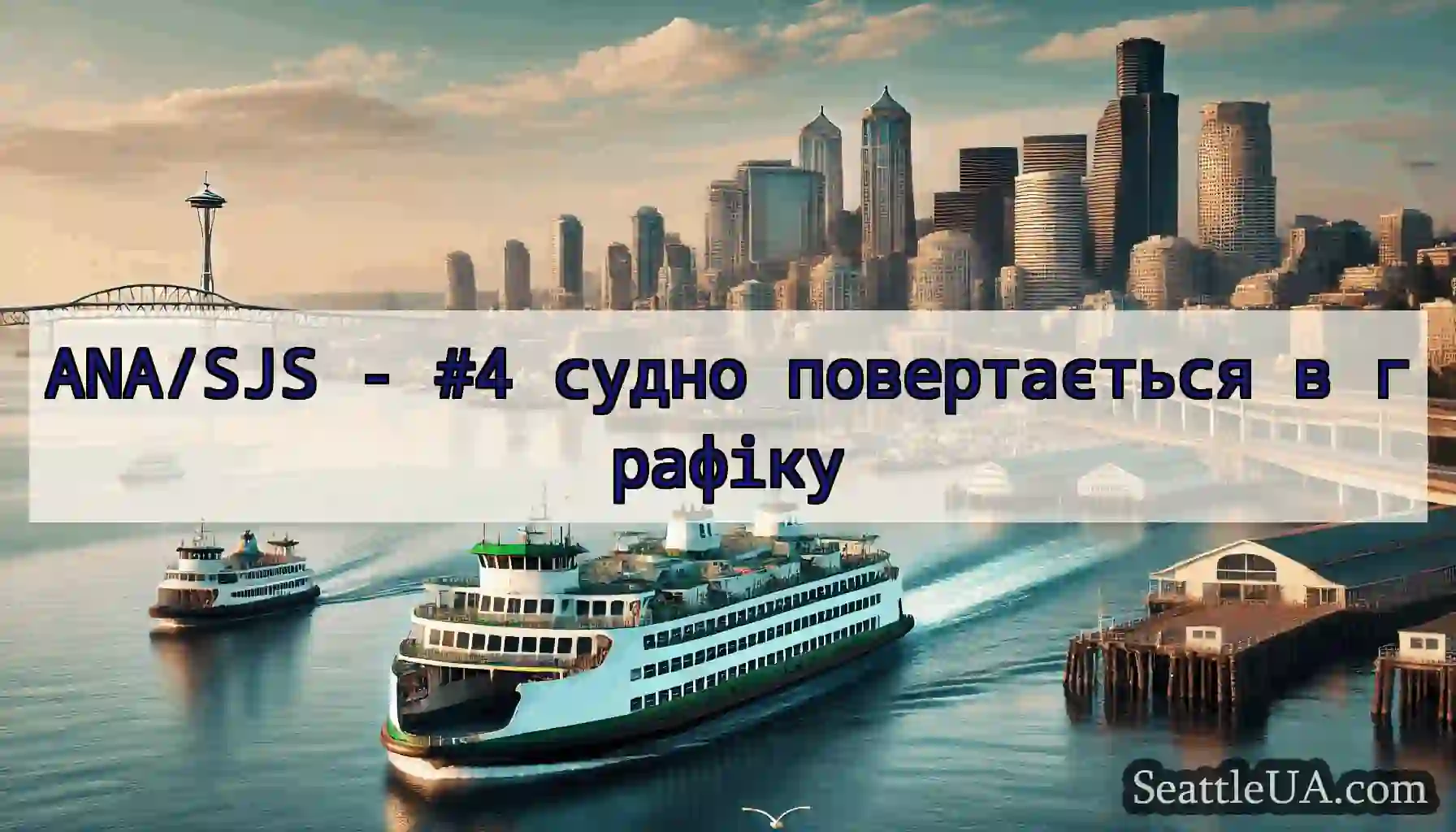 ANA/SJS - #4 судно повертається в графіку