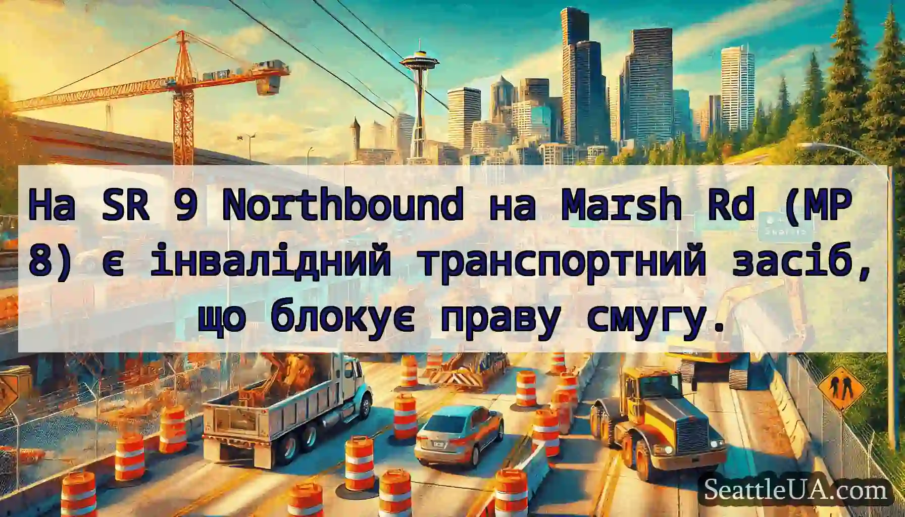 На SR 9 Northbound на Marsh Rd (MP 8) є