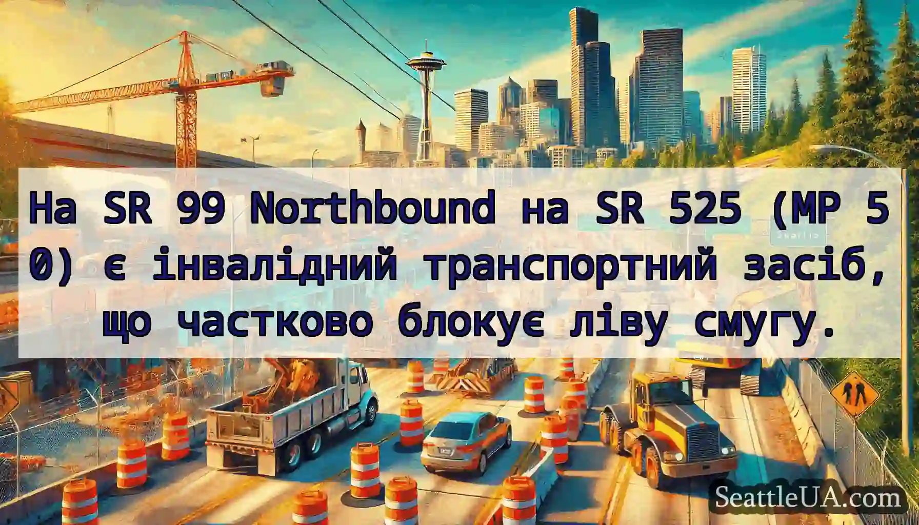 На SR 99 Northbound на SR 525 (MP 50) є
