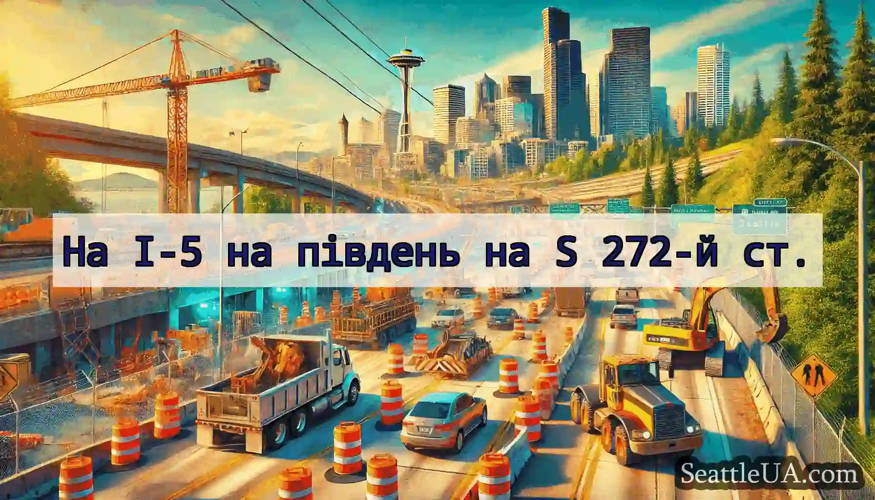 На I-5 на південь на S 272-й ст.