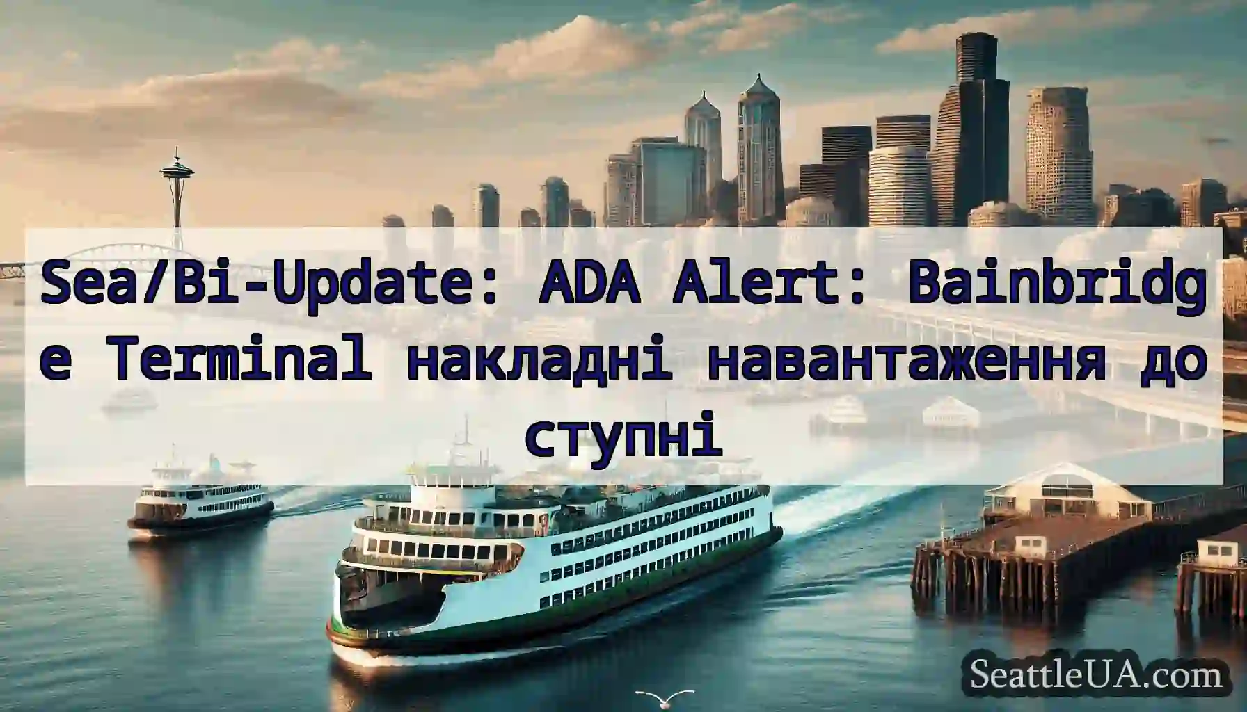 Sea/Bi-Update: ADA Alert: Bainbridge Terminal