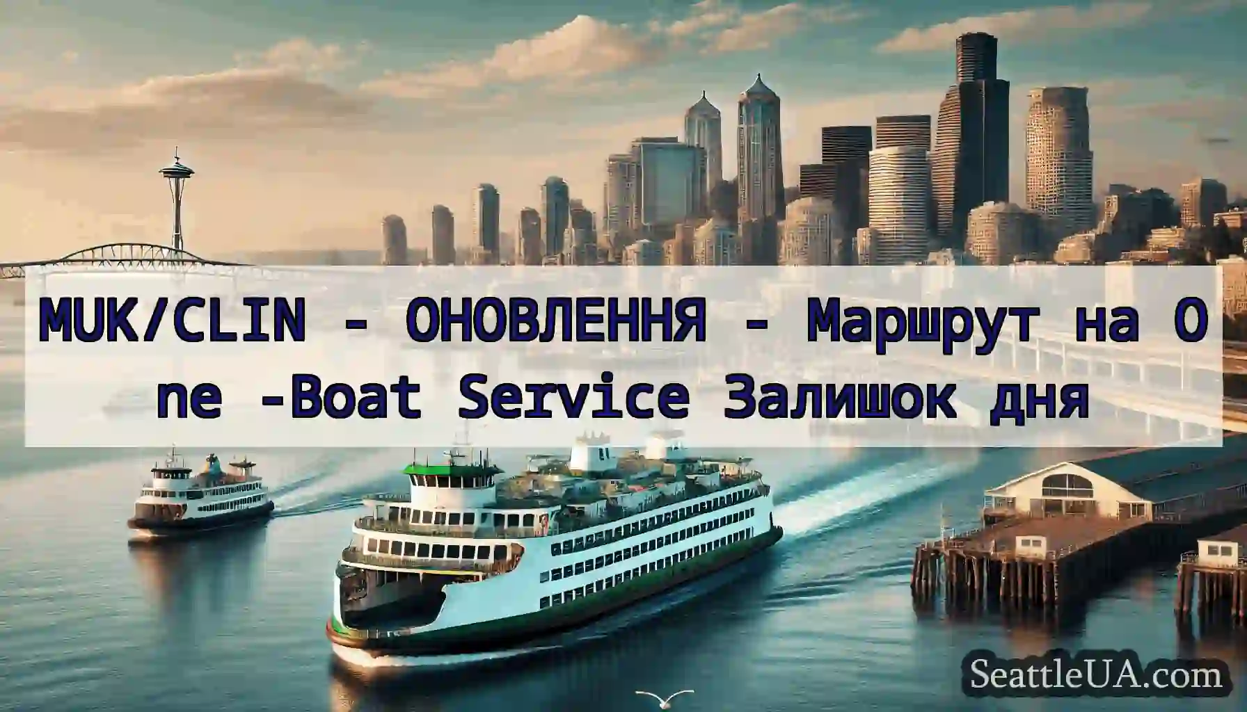 MUK/CLIN - ОНОВЛЕННЯ - Маршрут на One -Boat