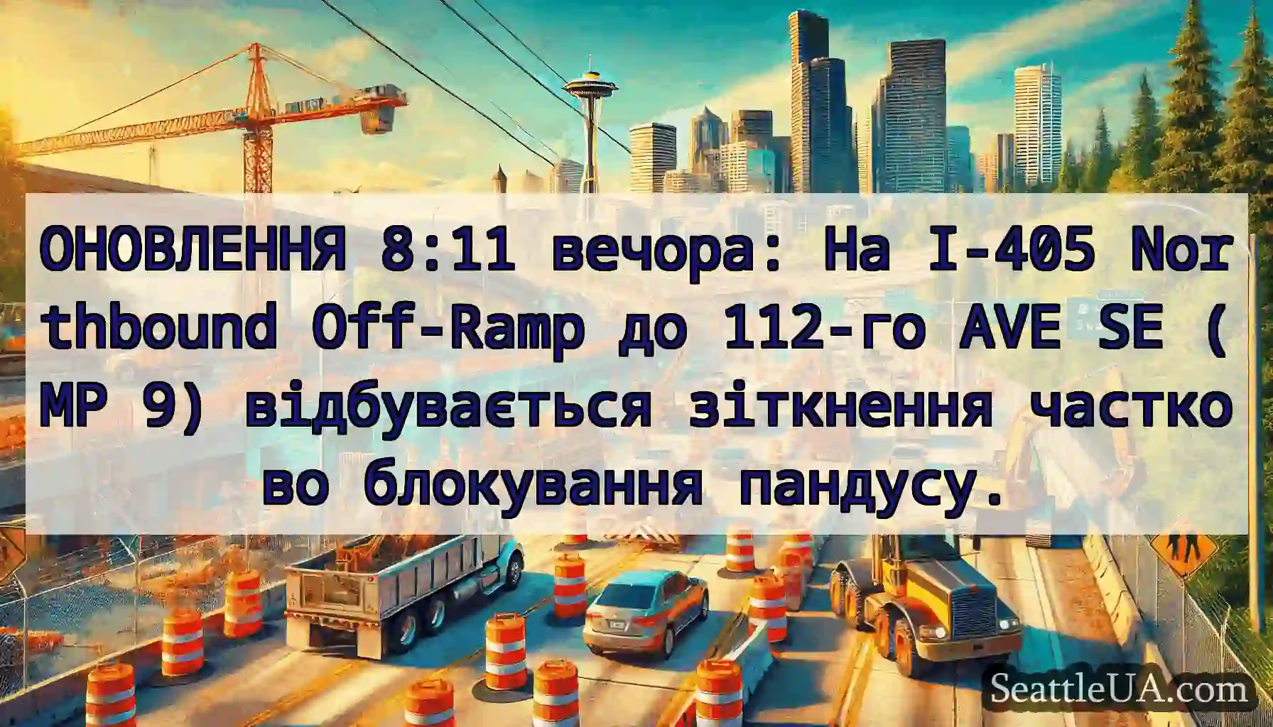 ОНОВЛЕННЯ 8:11 вечора: На I-405 Northbound