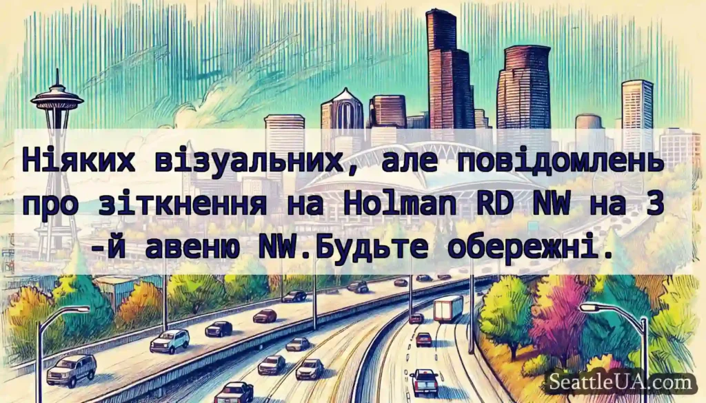 Ніяких візуальних, але повідомлень про зіткнення