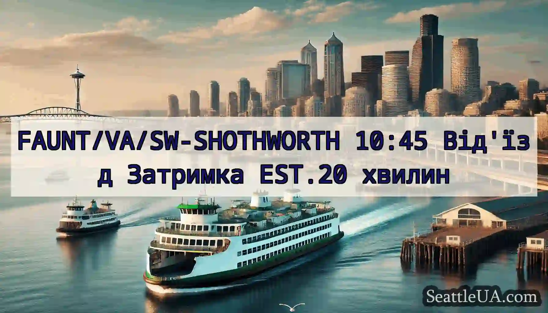 FAUNT/VA/SW-SHOTHWORTH 10:45 Від'їзд Затримка