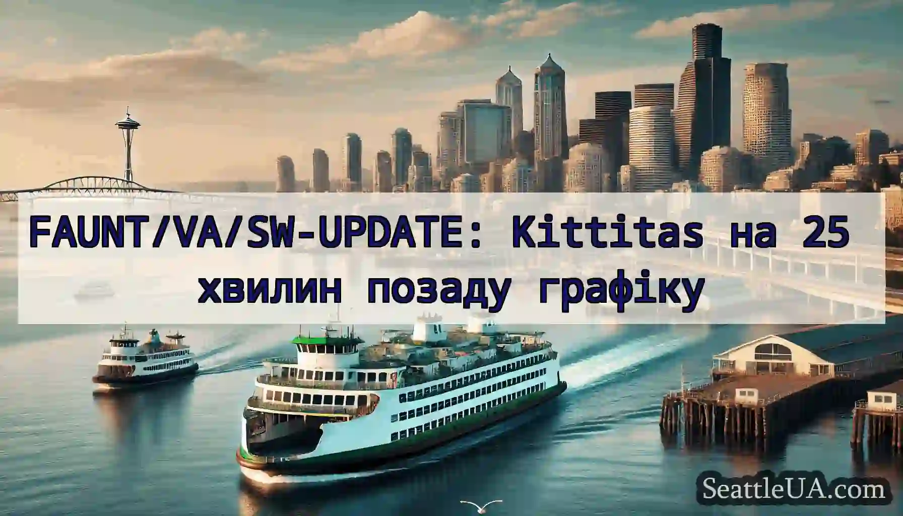 FAUNT/VA/SW-UPDATE: Kittitas на 25 хвилин позаду