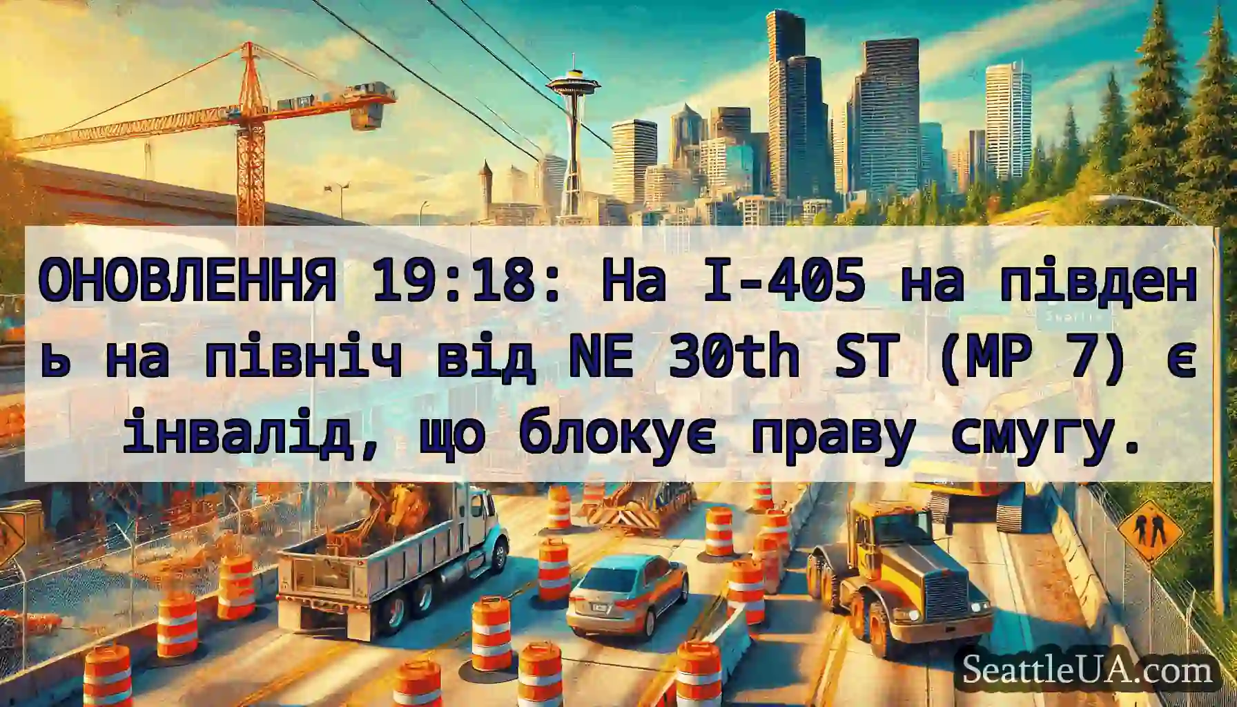 ОНОВЛЕННЯ 19:18: На I-405 на південь на північ