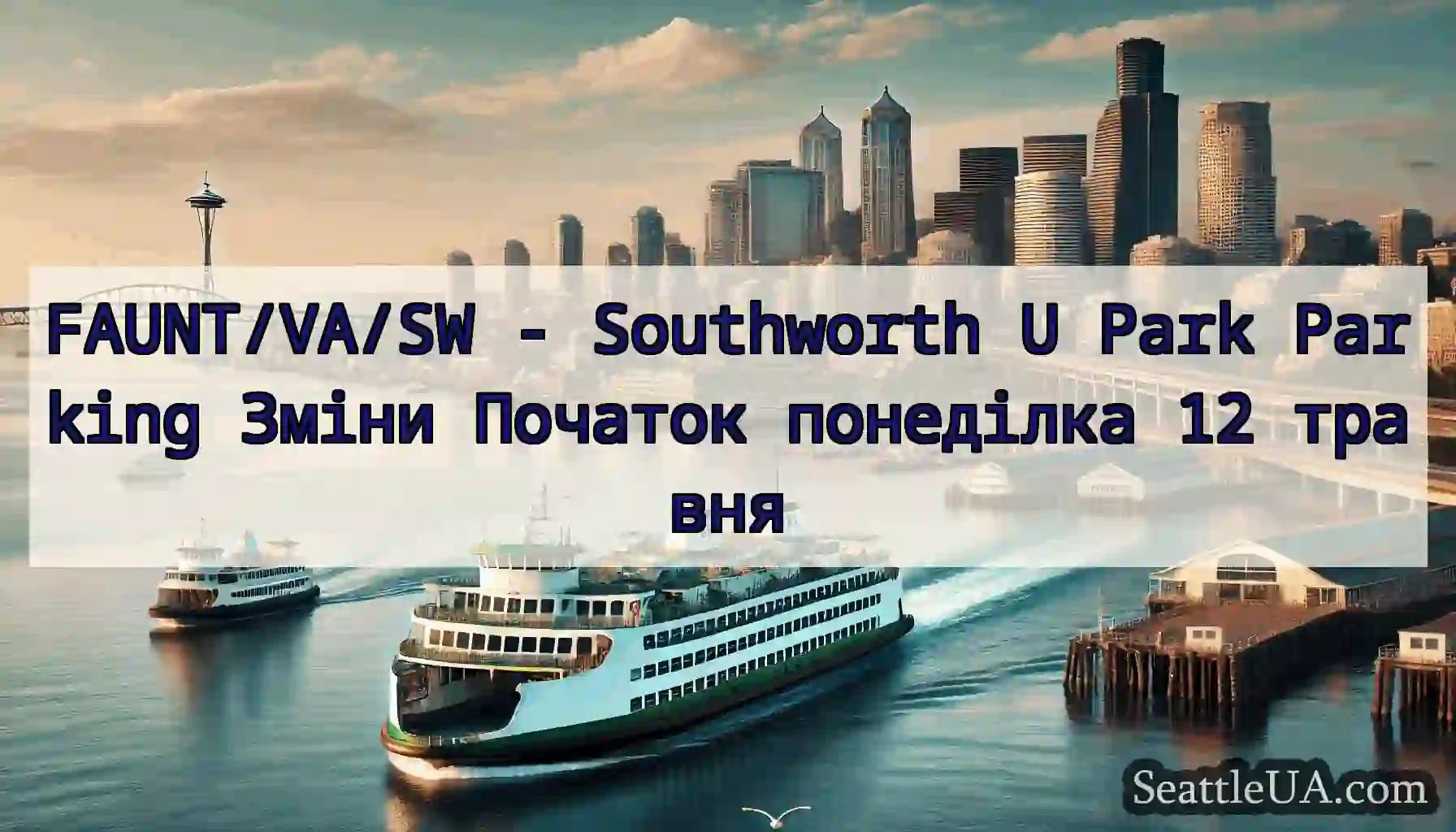 FAUNT/VA/SW - Southworth U Park Parking Зміни