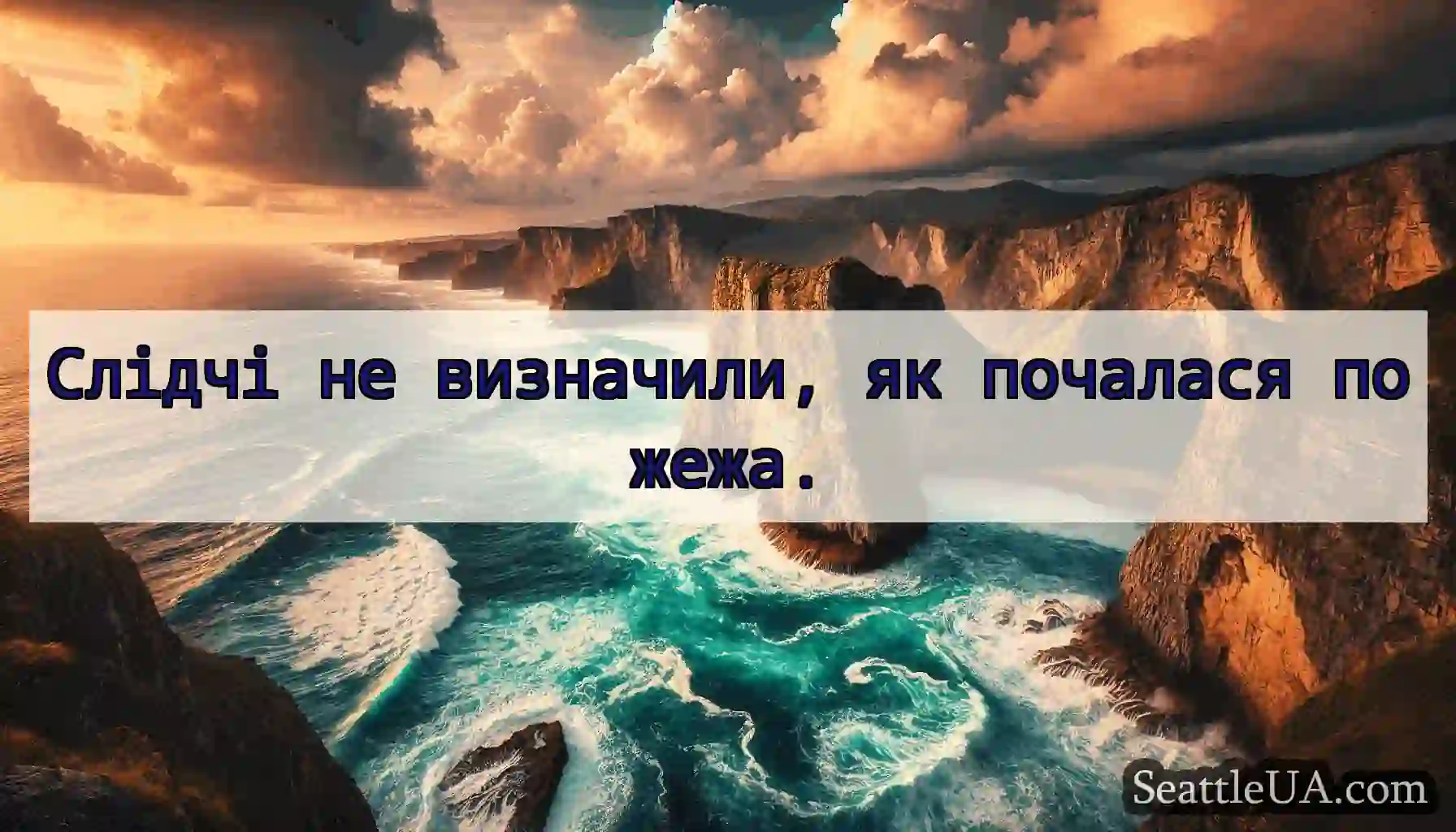 Слідчі не визначили, як почалася пожежа.