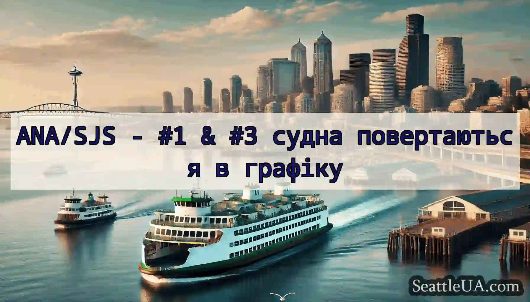 ANA/SJS - #1 & #3 судна повертаються в графіку
