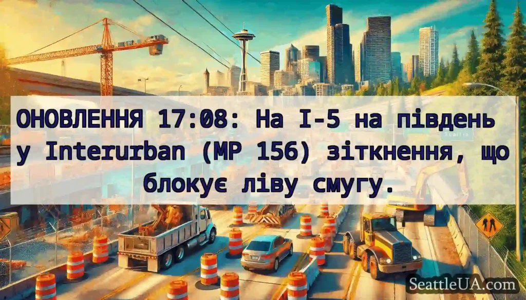 ОНОВЛЕННЯ 17:08: На I-5 на південь у Interurban