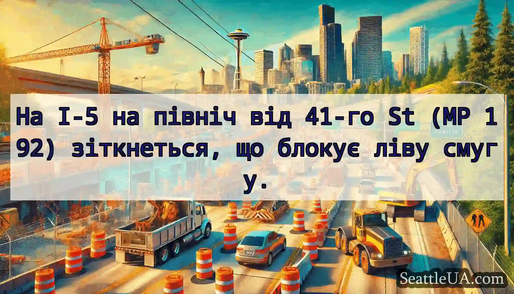 На I-5 на північ від 41-го St (MP 192)
