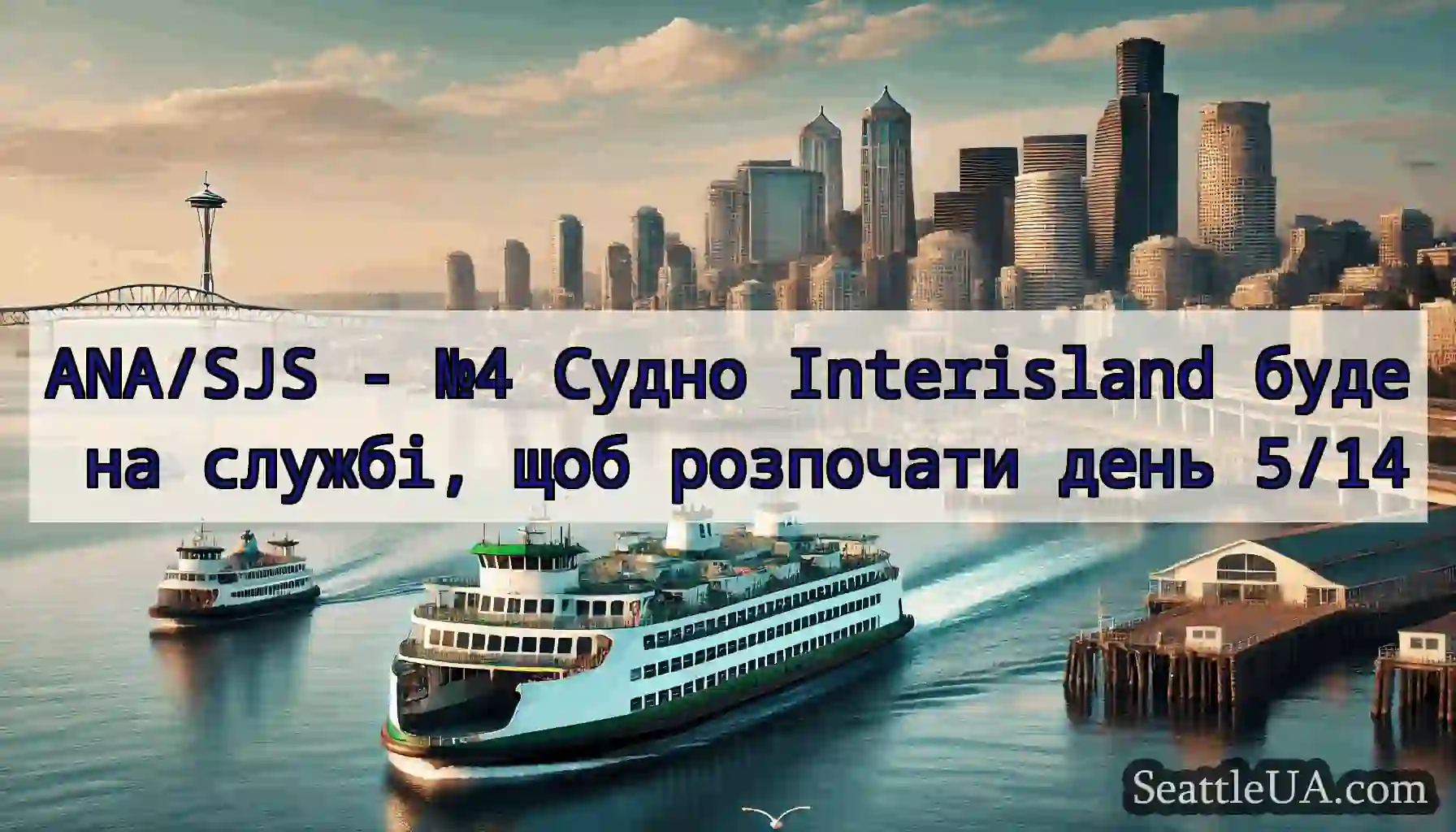 ANA/SJS - №4 Судно Interisland буде на службі,