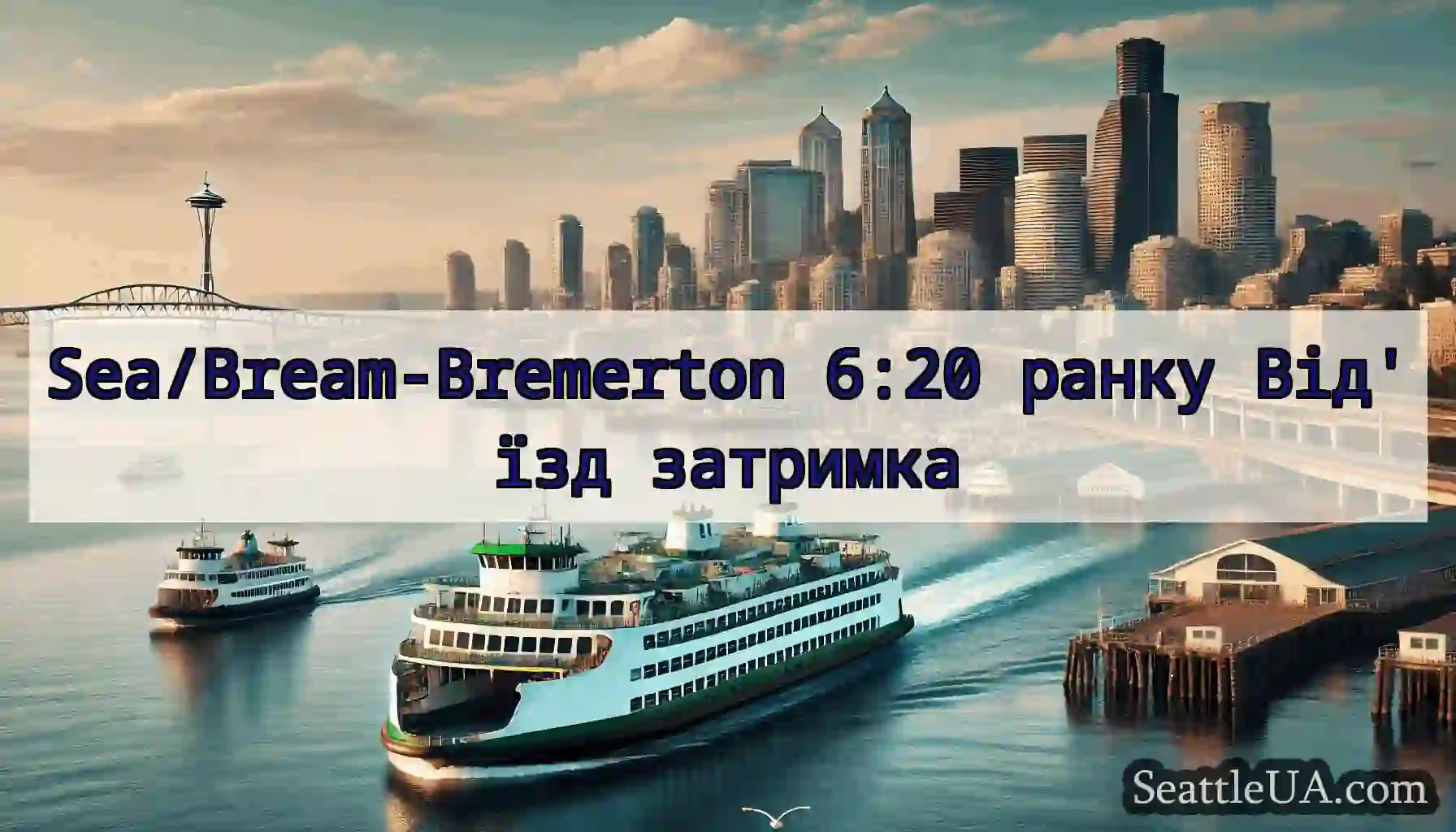 Sea/Bream-Bremerton 6:20 ранку Від'їзд затримка