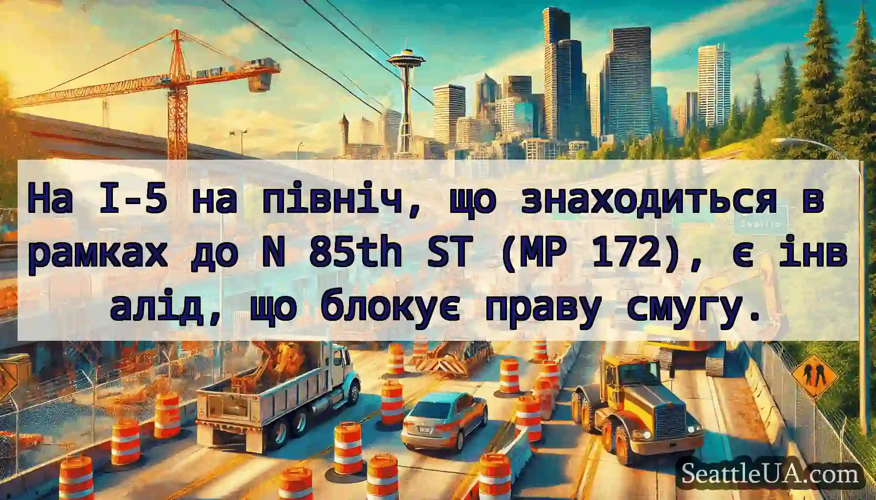 На I-5 на північ, що знаходиться в рамках до N