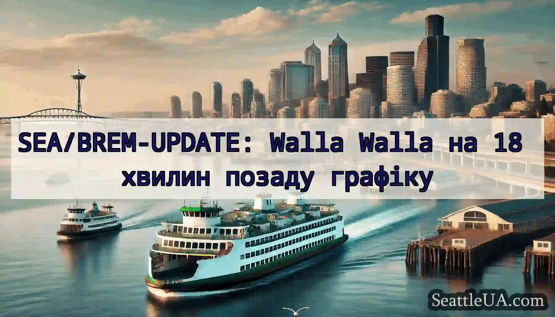 SEA/BREM-UPDATE: Walla Walla на 18 хвилин позаду
