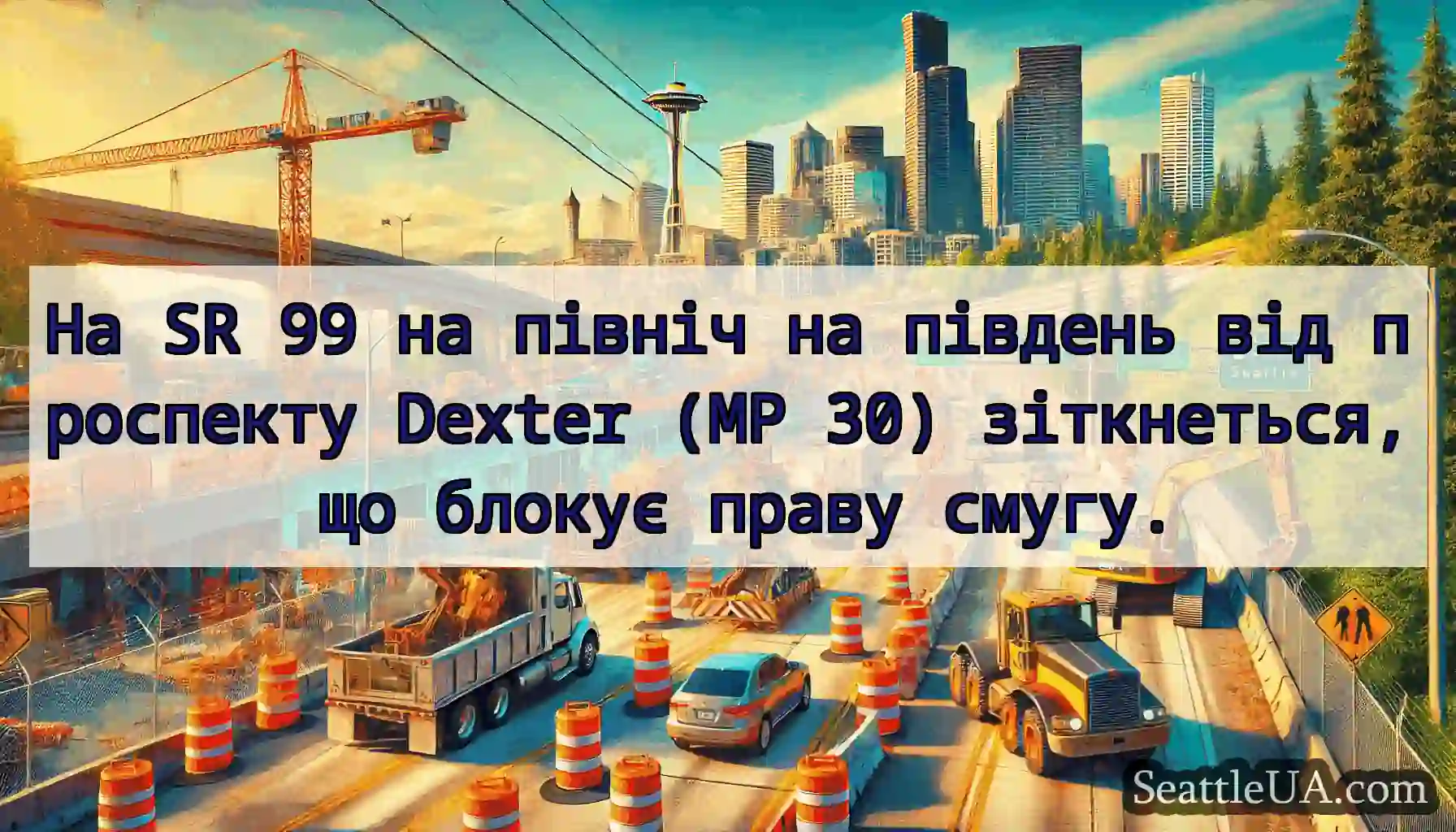 На SR 99 на північ на південь від проспекту